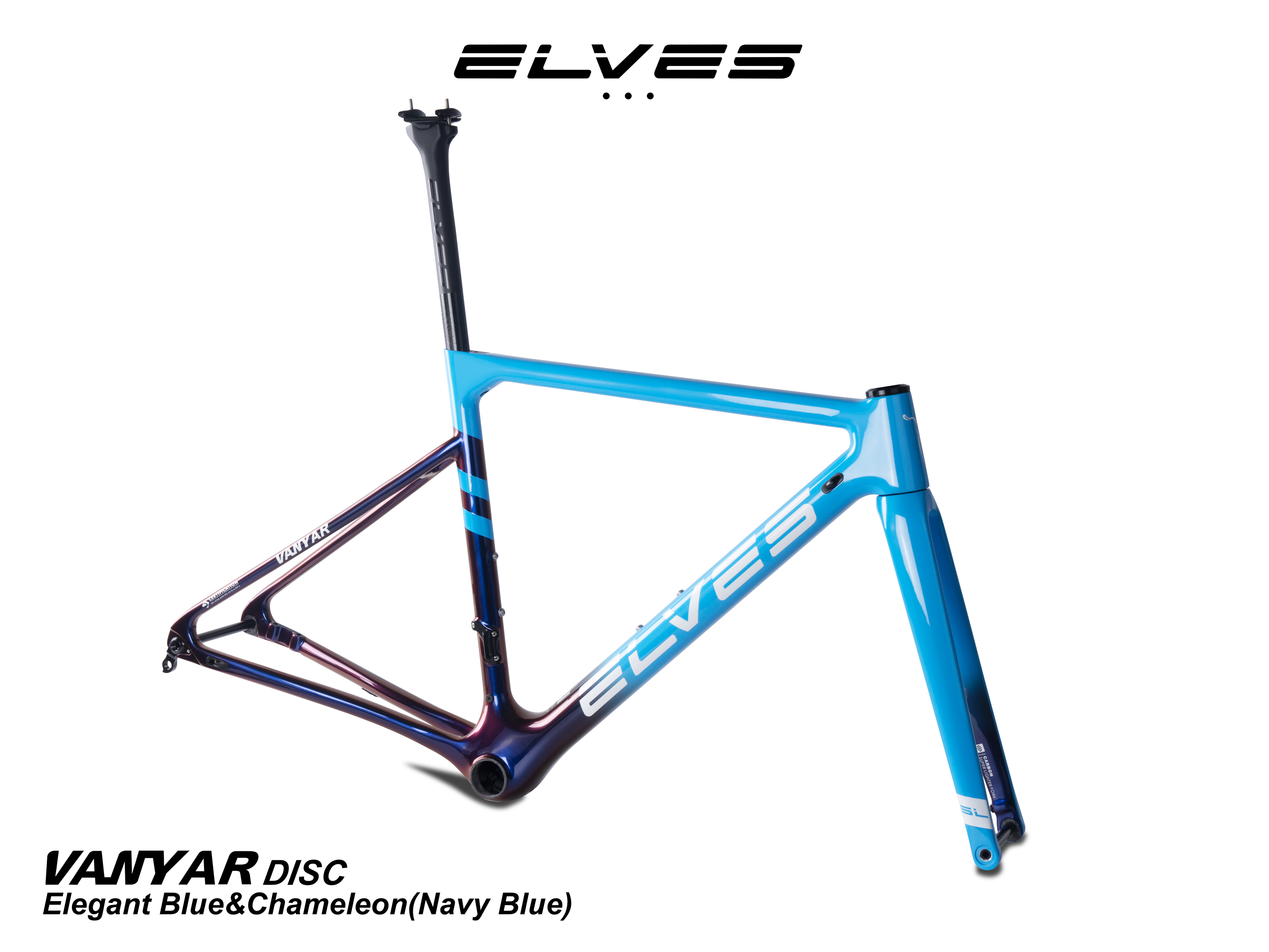 ELVES VANYAR Full Carbon DISC Road Framesets, Superlight Disc Road Frame