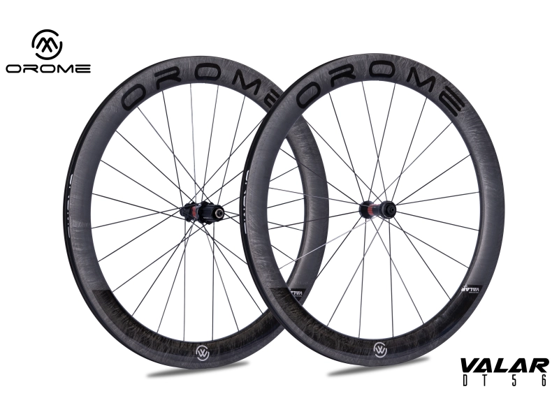 OROME VALAR DT56 Carbon Road Rim Brake  Wheelsets, Rim Brake Carbon Wheels. Superlight Carbon Rim Brake Wheelsets