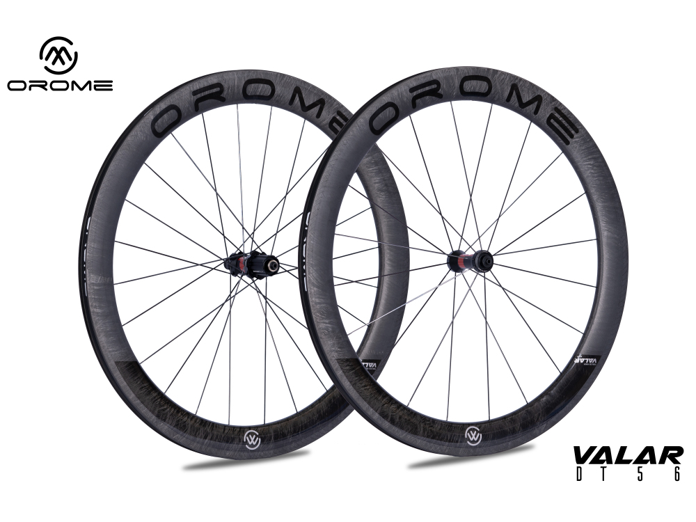 OROME VALAR DT56 Carbon Road Rim Brake  Wheelsets, Rim Brake Carbon Wheels. Superlight Carbon Rim Brake Wheelsets