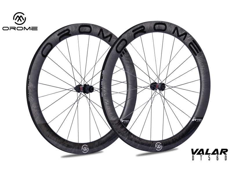 OROME VALAR DT56D Carbon Road Disc Brake Wheelsets, Disc Brake Carbon Wheels. Superlight Carbon Disc Brake Wheelsets