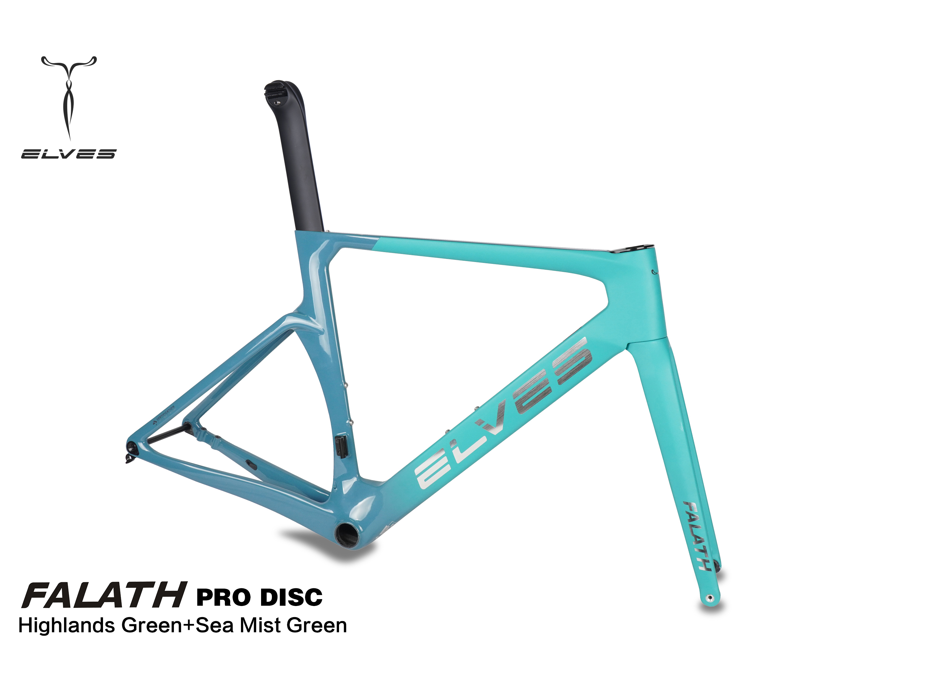 エルブス ELVES FALATH PRO フレームセット（105ブレーキ付き） Elves Falath Pro Disc Brake Carbon Road Framesets