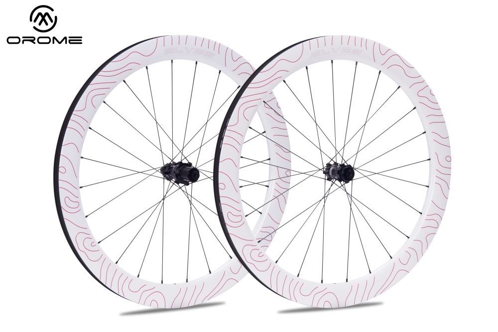 ELVES OROME SA Series Custom Painted Carbon Road Disc Wheelset