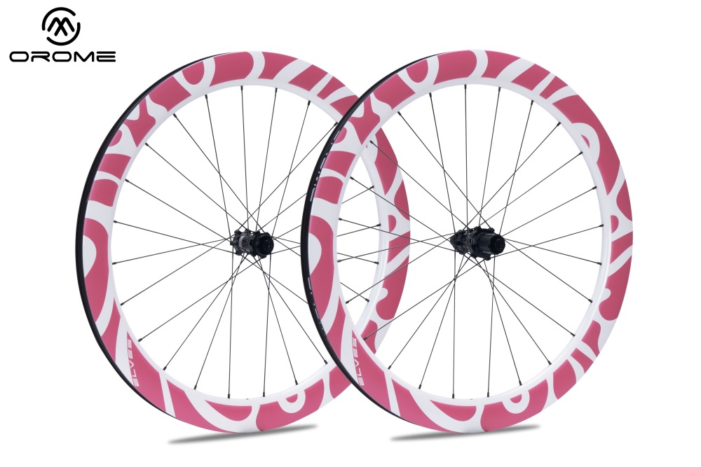 ELVES OROME SA Series Custom Painted Carbon Road Disc Wheelset