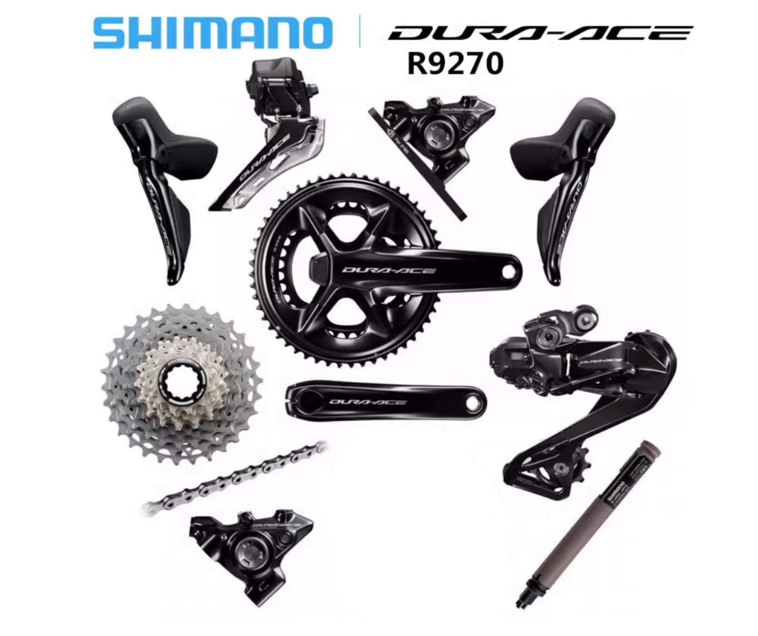 Shimano Dura Ace 12 speed full Di2 Groupset (without rotors and BB
