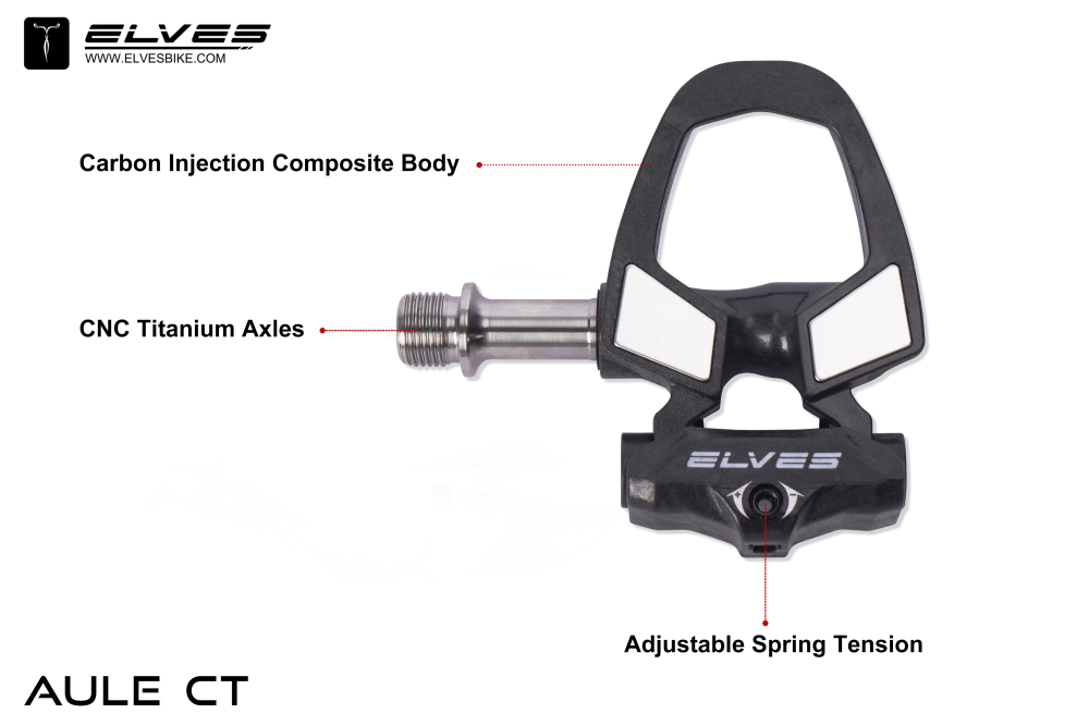 OROME AULE CT CLIPLESS ROAD PEDAL Ti AXLES(Please note: Sold exclusively with Elves frames; not sold separately)