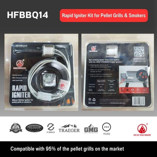 Rapid Ignition Upgrade Kit for Pellet Grills & Smokers Quick & Easy