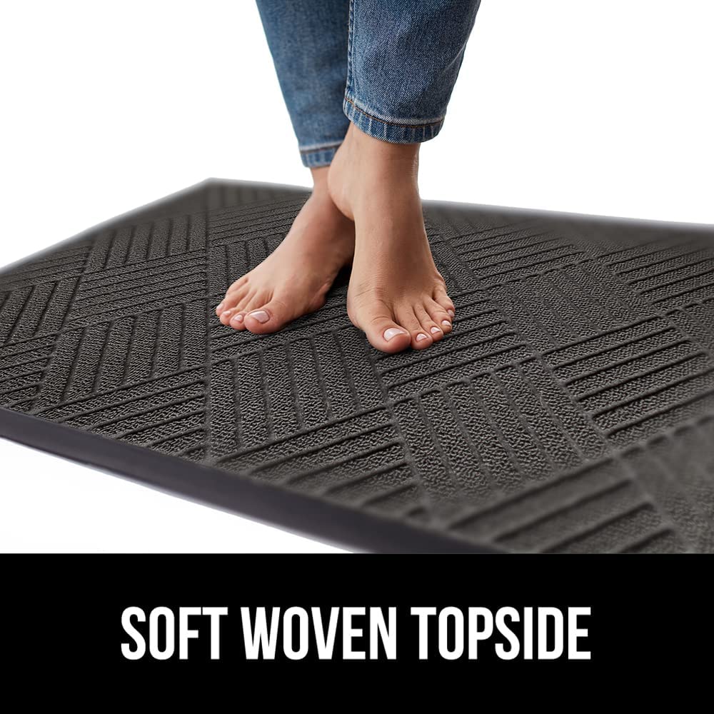 Matorino- All-Season Weather Max Doormat, Durable Natural Rubber, Stain and Fade Resistant, Low Profile, Indoor Outdoor Door Mats, Easy Clean Patio Entrance Mat