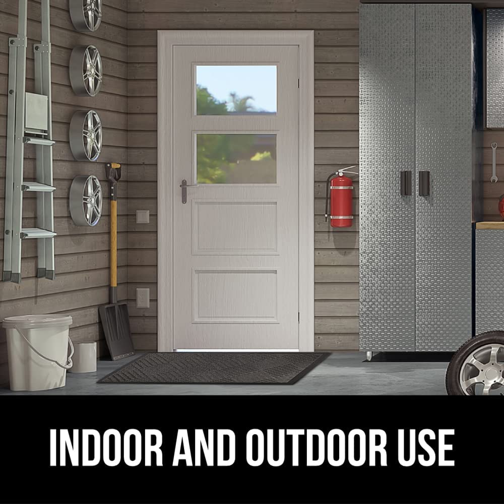 Matorino- All-Season Weather Max Doormat, Durable Natural Rubber, Stain and Fade Resistant, Low Profile, Indoor Outdoor Door Mats, Easy Clean Patio Entrance Mat