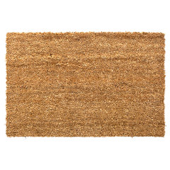 Matorino - Natural Coco Coir Plain Door Mat with Heavy Duty Backing, Thick Durable Doormat for Indoor Outdoor Entrance, Traps Dirt and Moisture from Muddy Shoes, Easy to Clean, Spring Front Porch Entry Mats, Solid Home Décor