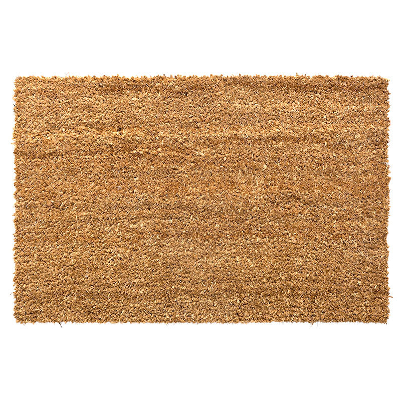 Matorino - Natural Coco Coir Plain Door Mat with Heavy Duty Backing, Thick Durable Doormat for Indoor Outdoor Entrance, Traps Dirt and Moisture from Muddy Shoes, Easy to Clean, Spring Front Porch Entry Mats, Solid Home Décor