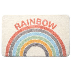Matorino -Flocking Bath Mat, Bathroom Rug Water Absorbent Non-Slip Soft Microfiber Carpet Mat for Tub Sink Shower and Bath Room Cute Cartoon Doormat.