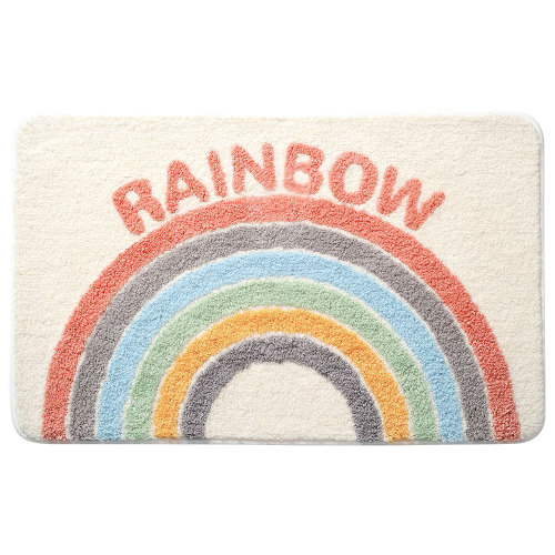 Matorino -Flocking Bath Mat, Bathroom Rug Water Absorbent Non-Slip Soft Microfiber Carpet Mat for Tub Sink Shower and Bath Room Cute Cartoon Doormat.