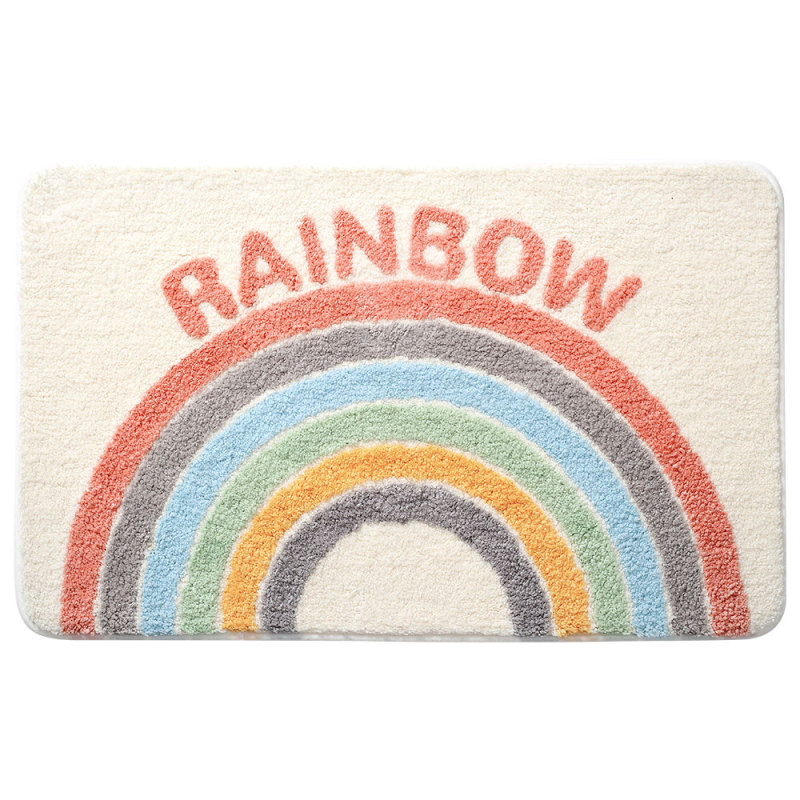 Matorino -Flocking Bath Mat, Bathroom Rug Water Absorbent Non-Slip Soft Microfiber Carpet Mat for Tub Sink Shower and Bath Room Cute Cartoon Doormat.