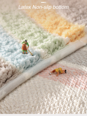 Matorino -Flocking Bath Mat, Bathroom Rug Water Absorbent Non-Slip Soft Microfiber Carpet Mat for Tub Sink Shower and Bath Room Cute Cartoon Doormat.