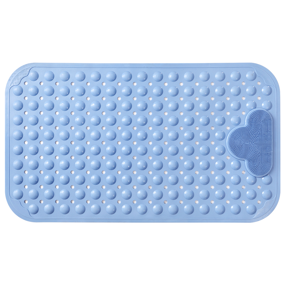 Bathtub-Mat Non Slip with Suction Cups and Drain Holes, Machine