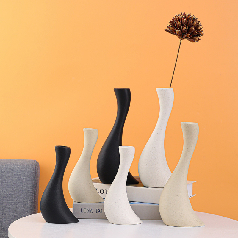 Matorino -Ceramic Vase - Flower Vase Minimalism Style for Modern Table Shelf Home Decor, Fit for Fireplace Bedroom Kitchen Living Room Centerpieces Office Desk.