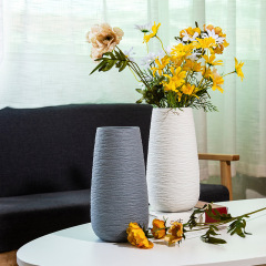 Matorino -Ceramic Vase for Home Decor, Modern Textured Decorative Flower Vase for Living Room, Kitchen, Office, Table, Wedding Decor.