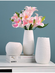Matorino -Ceramic Vase for Home Decor, Modern Textured Decorative Flower Vase for Living Room, Kitchen, Office, Table, Wedding Decor.