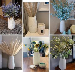 Matorino -Ceramic Vase for Home Decor, Modern Textured Decorative Flower Vase for Living Room, Kitchen, Office, Table, Wedding Decor.