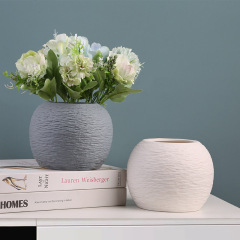 Matorino -Ceramic Vase for Home Decor, Modern Textured Decorative Flower Vase for Living Room, Kitchen, Office, Table, Wedding Decor.