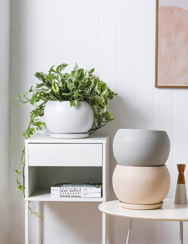 Matorino -8 Inch Flower Pots Outdoor Garden Planters, Indoor Plant Pots with Drainage Holes.
