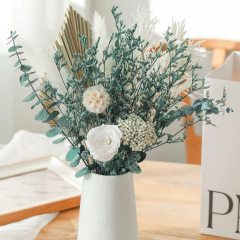 Matorino -Preserved Natural Bouquet, 25 stem Real Fresh Limonium Bellidifolium, Sea Lavender, Baby Breath Flowers, for Wedding Birthday, Home Décor, Gift, Rustic Holiday Décor.