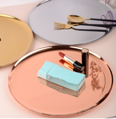 Matorino -Dinner Plates Serving Tray Stainless Steel Tray Golden Plate Cosmetics Jewelry Organizer Towel Tray Storage Tray Dish Tray Tea Tray Fruit Trays.