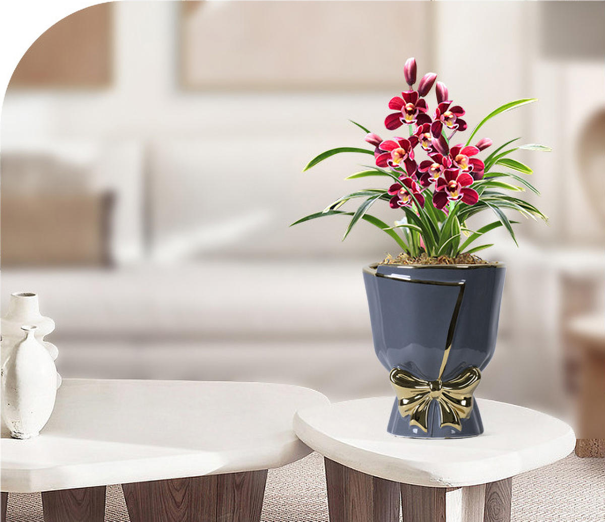Matorino -Ceramic Pots for Plants, Rainbow Pearl Glaze Planter with Drainage Hole. Indoor-Outdoor Large Round Succulent Orchid Flower Pot.