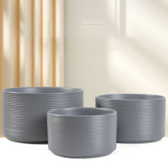 Matorino -Ceramic Modern Glaze Succulent Planter Pot with Drainage Hole and Saucer Round Flower Plant Pot for Indoor Outdoor Herb Snake Plants.