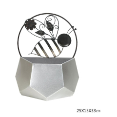 Matorino -Metal Wall Hanging Planter, Balcony Garden Wall Mounted planter, Metal Iron Mini Flower Seedlings Brigade Fence Bucket Pots, Garden Yard Decorative Flower Pot.
