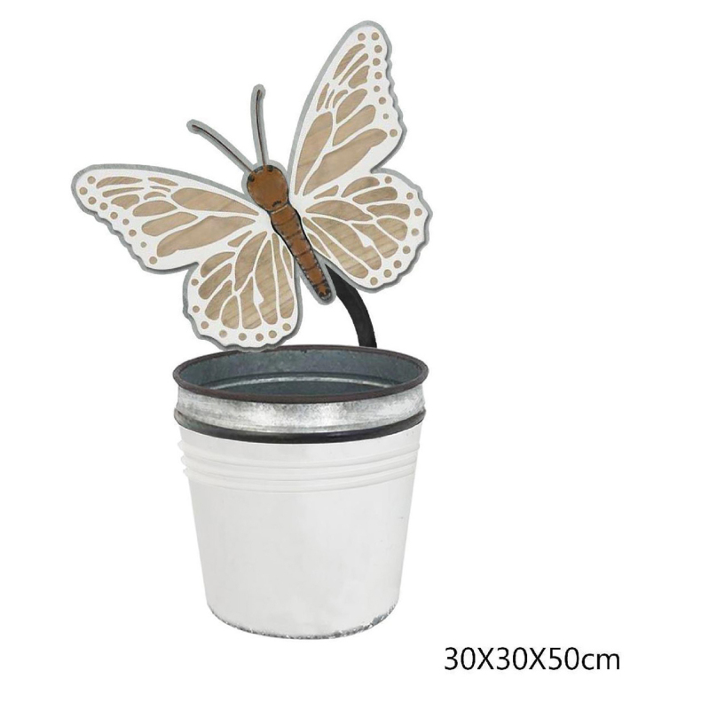 Matorino -Metal Wall Hanging Planter, Balcony Garden Wall Mounted planter, Metal Iron Mini Flower Seedlings Brigade Fence Bucket Pots, Garden Yard Decorative Flower Pot.