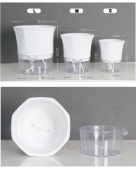 Matorino -Self Watering Planters, Self Watering Pots for Indoor Plants Wicking Pots, Modern Decorative Planter Pot for House Plants, Aloe, Herbs, African Violets, Succulents.