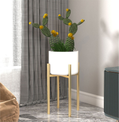Matorino -Plant Stand With Plant Pot, Mid Century Modern Metal Pot Stand, Indoor Flower Potted, Plant Holder ,Plants Display Rack.