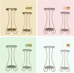 Matorino -Potted Plant Stand, Indoor Outdoor 2 Tier Metal Potted Holder, Flower Pot Stand, Round Plant Shelf, Supports Rack for Planter Corner Garden Balcony Patio.