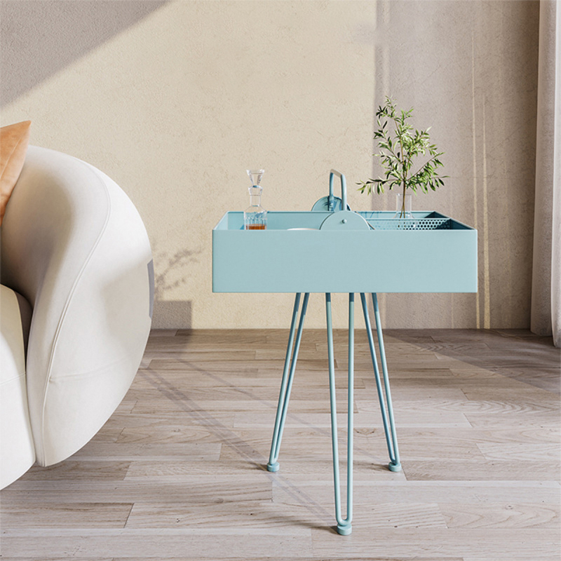 Matorino -Rotatable 2 Tier Small Side Table with Handle for Living Room, Modern Home Décor End Table with Storage, Easy Assembly Small Coffee Table, New Style 3 Legs Accent Table.