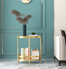Matorino -End Table for Small Space, Narrow Oval Side Tables Living Room, Little Skinny Beside Table Slim Nightstand with Magazine Holder for Bedroom.