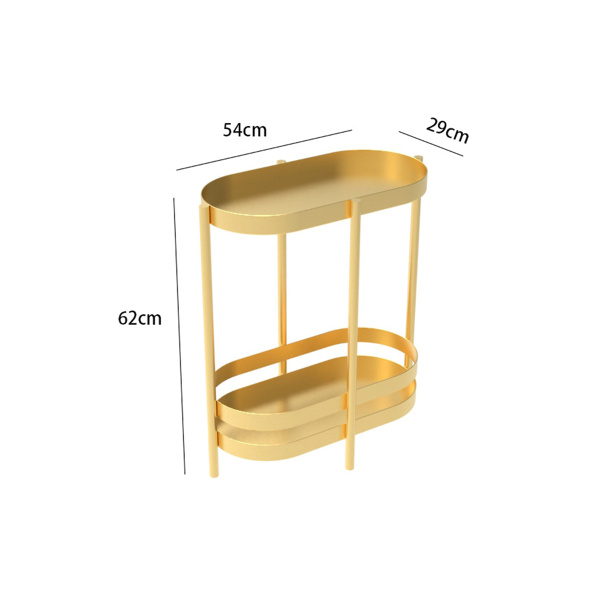 Matorino -End Table for Small Space, Narrow Oval Side Tables Living Room, Little Skinny Beside Table Slim Nightstand with Magazine Holder for Bedroom.