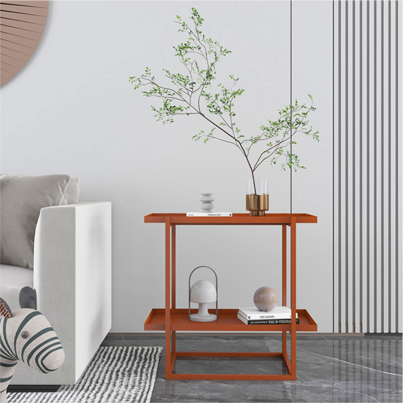 Matorino -Nightstands, 2-Tier Small Side Table, Industrial End Table Bedside Table with Storage Shelf for Living Room, Bedroom, Office.