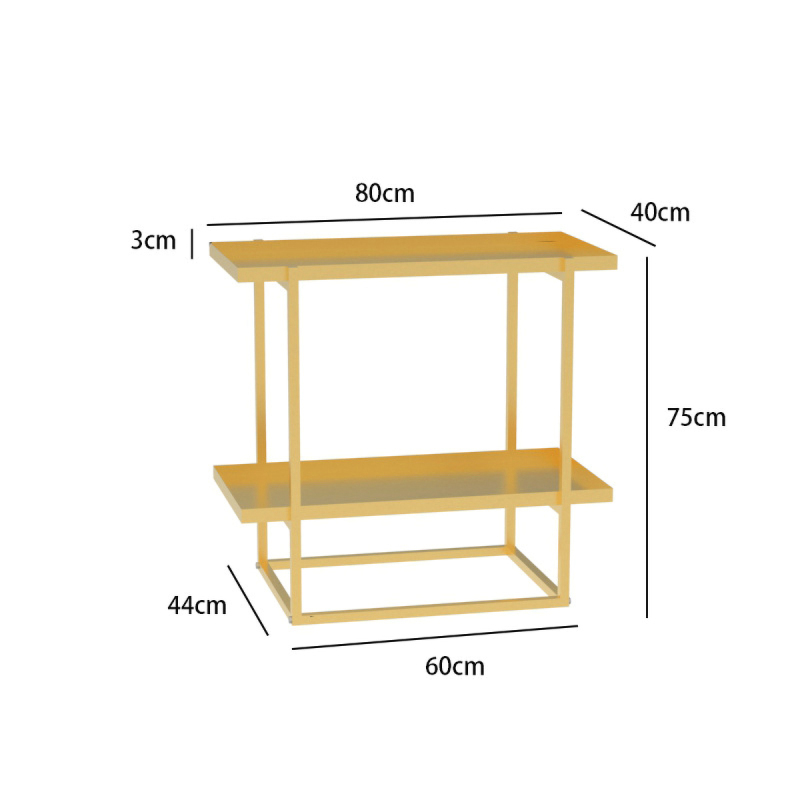 Matorino -Nightstands, 2-Tier Small Side Table, Industrial End Table Bedside Table with Storage Shelf for Living Room, Bedroom, Office.