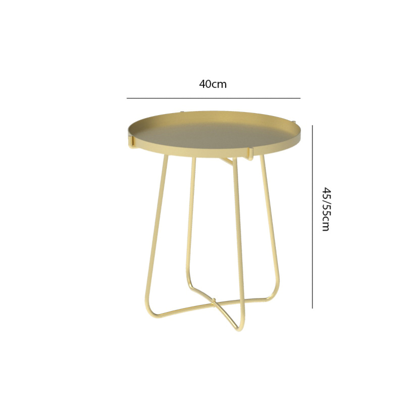 Matorino -Outdoor Side Tables, Weather Resistant Steel, Small Round End Table for Patio Yard Balcony Garden Bedside Black.