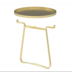 Matorino -Outdoor Side Tables, Weather Resistant Steel, Small Round End Table for Patio Yard Balcony Garden Bedside Black.