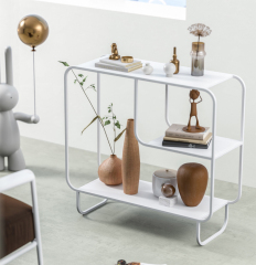 Matorino -3 Tier End Table, Flower Pot Stand, Tall Side Table with Storage, Small Nightstand for Small Spaces, Metal Frame, For Living Room, Bedroom, Sofa Couch, Hall.