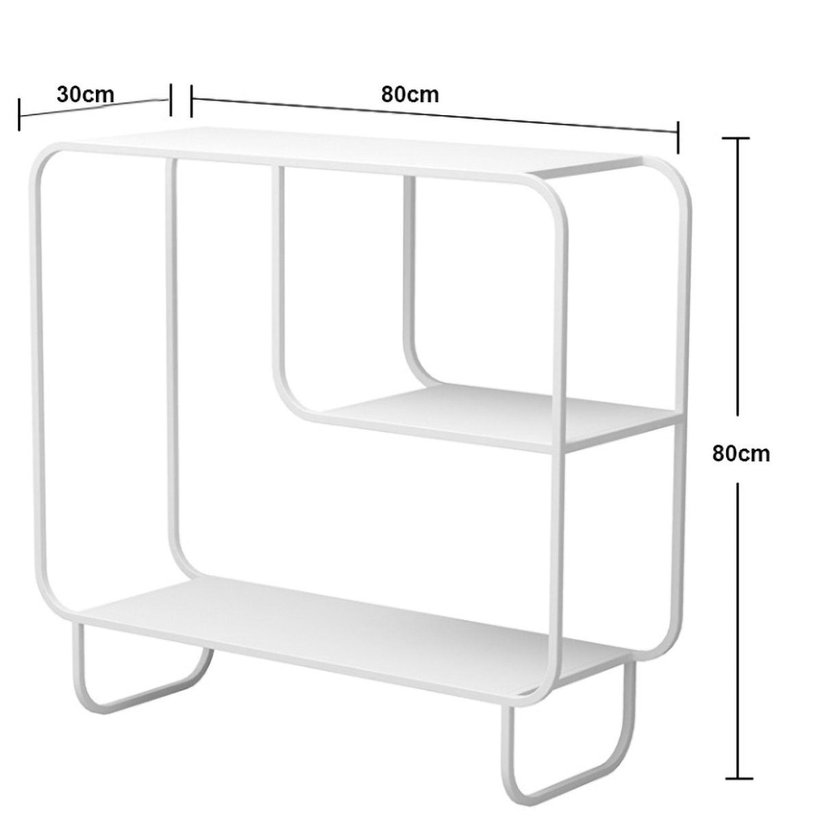 Matorino -3 Tier End Table, Flower Pot Stand, Tall Side Table with Storage, Small Nightstand for Small Spaces, Metal Frame, For Living Room, Bedroom, Sofa Couch, Hall.
