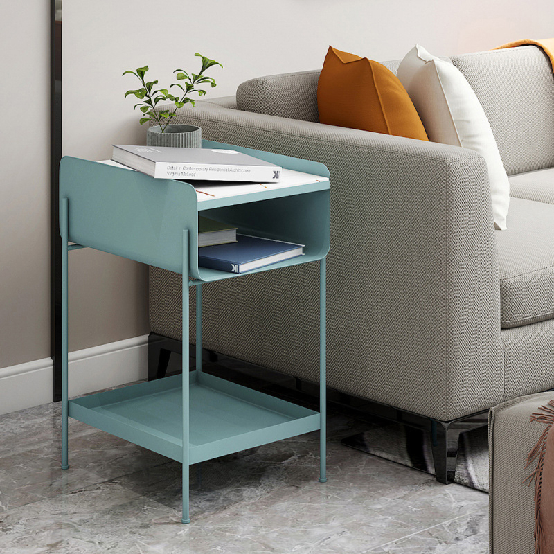 Matorino -Small Bed Side Table for Small Spaces,Mid Century Modern Nightstand End Table with Storage, Book Table for Bedroom Living Room.