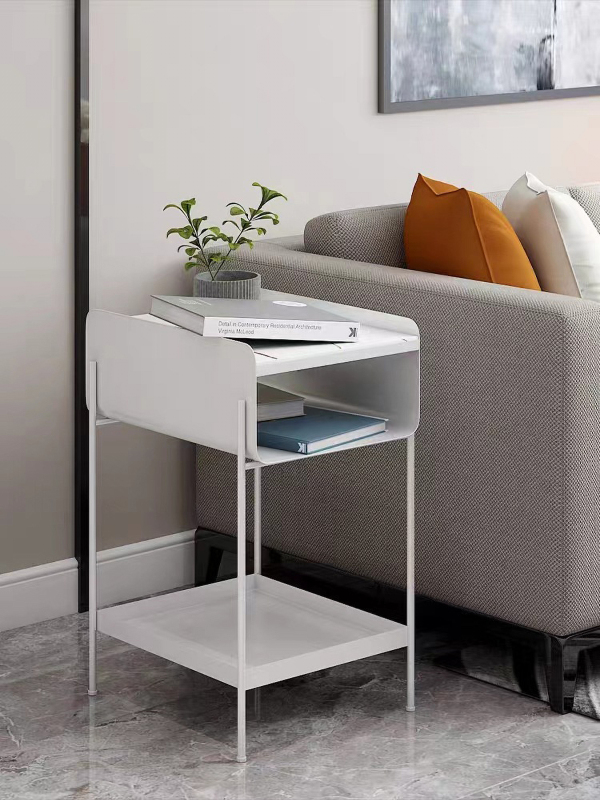 Matorino -Small Bed Side Table for Small Spaces,Mid Century Modern Nightstand End Table with Storage, Book Table for Bedroom Living Room.