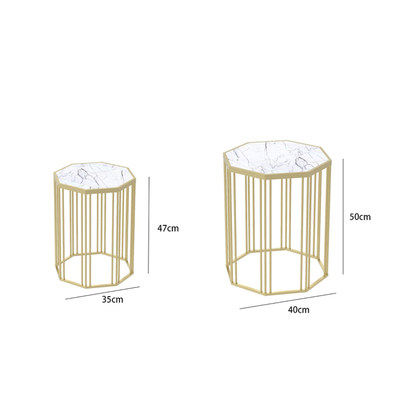 Matorino -Side Table Round Metal End Table Sofa Table Modern Side Table, Flower Stand Lamp Table Bedside Tables for Living Room, Entryway Corner Table.