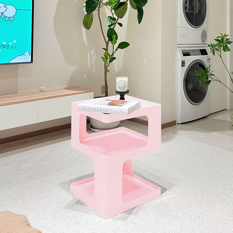 Matorino -Bedside Cabinets, Aesthetic Design Bed Side Table Simple Iron Nightstand, Modern Creative Corner Side Table for Bedroom, Study, Bar, Hotel.