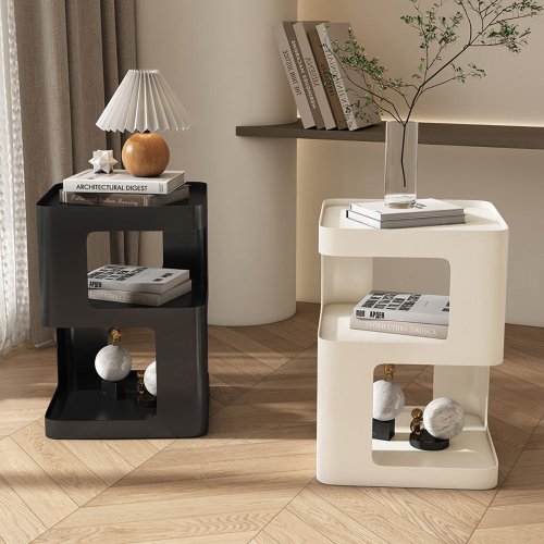 Matorino -Bedside Cabinets, Aesthetic Design Bed Side Table Simple Iron Nightstand, Modern Creative Corner Side Table for Bedroom, Study, Bar, Hotel.