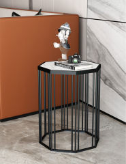 Matorino -Side Table Round Metal End Table Sofa Table Modern Side Table, Flower Stand Lamp Table Bedside Tables for Living Room, Entryway Corner Table.