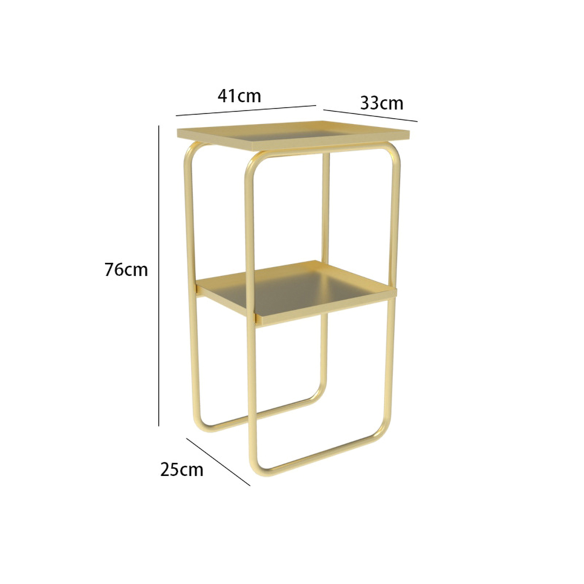 Matorino -Best End Table 2 Tier Coffee Table, Metal End Table Simple Style Side Table, Easy to Assemble Sofa Table for Living Room, Outdoor Center Table, Fashion Furniture.